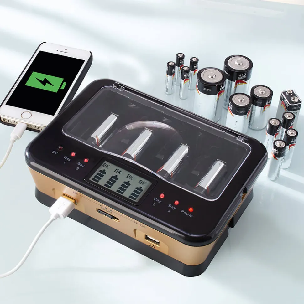 Akkus laden und sogar Batterien auffrischen!