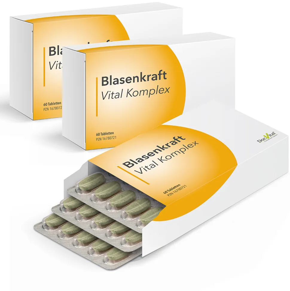 BLASENKRAFT VITAL KOMPLEX – wenn Sie zu häufig nachts zum Wasserlassen aufstehen müssen