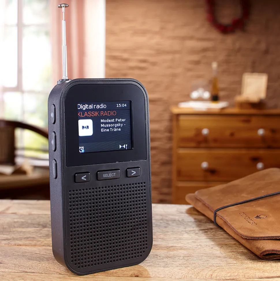 Brusttaschenkleines Digitalradio für unterwegs!