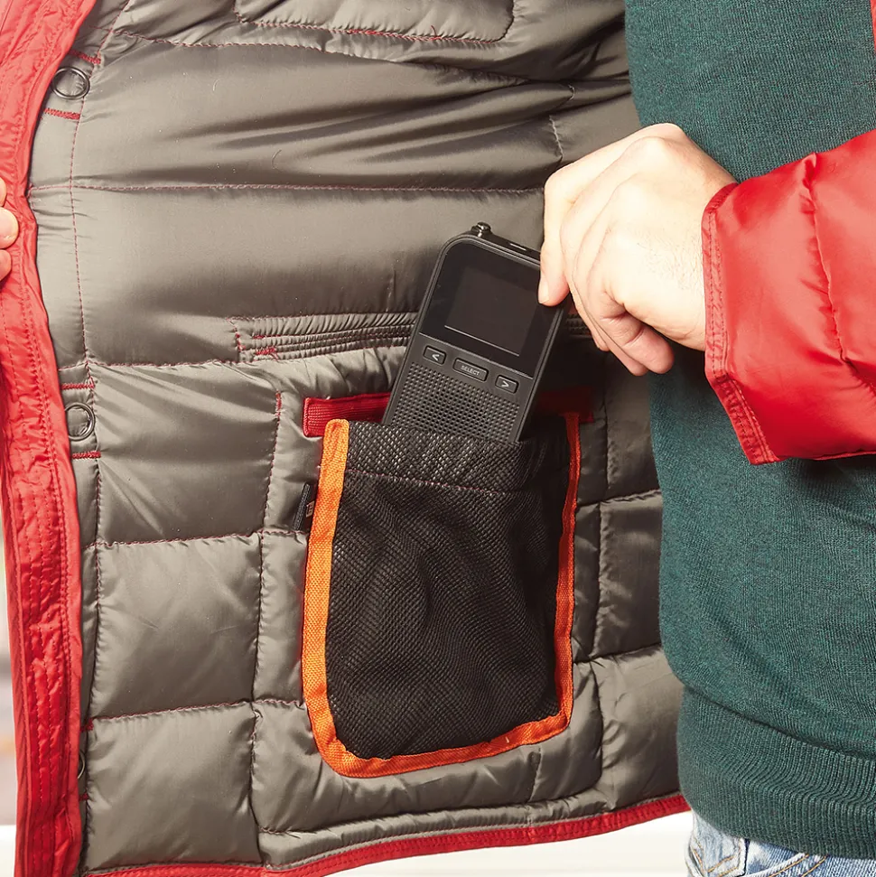 Brusttaschenkleines Digitalradio für unterwegs!