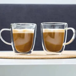 Doppelwandiges Kaffeeglas im 2er-Set