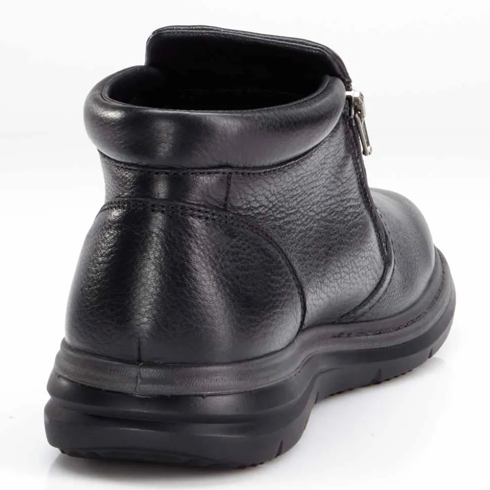 Ein eleganter Lederstiefel für Wind und Wetter