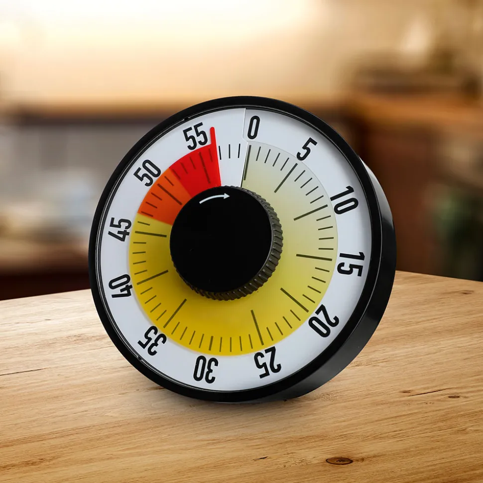 Ein Timer für alle Fälle – mit farbig eingeteiltem Zifferblatt