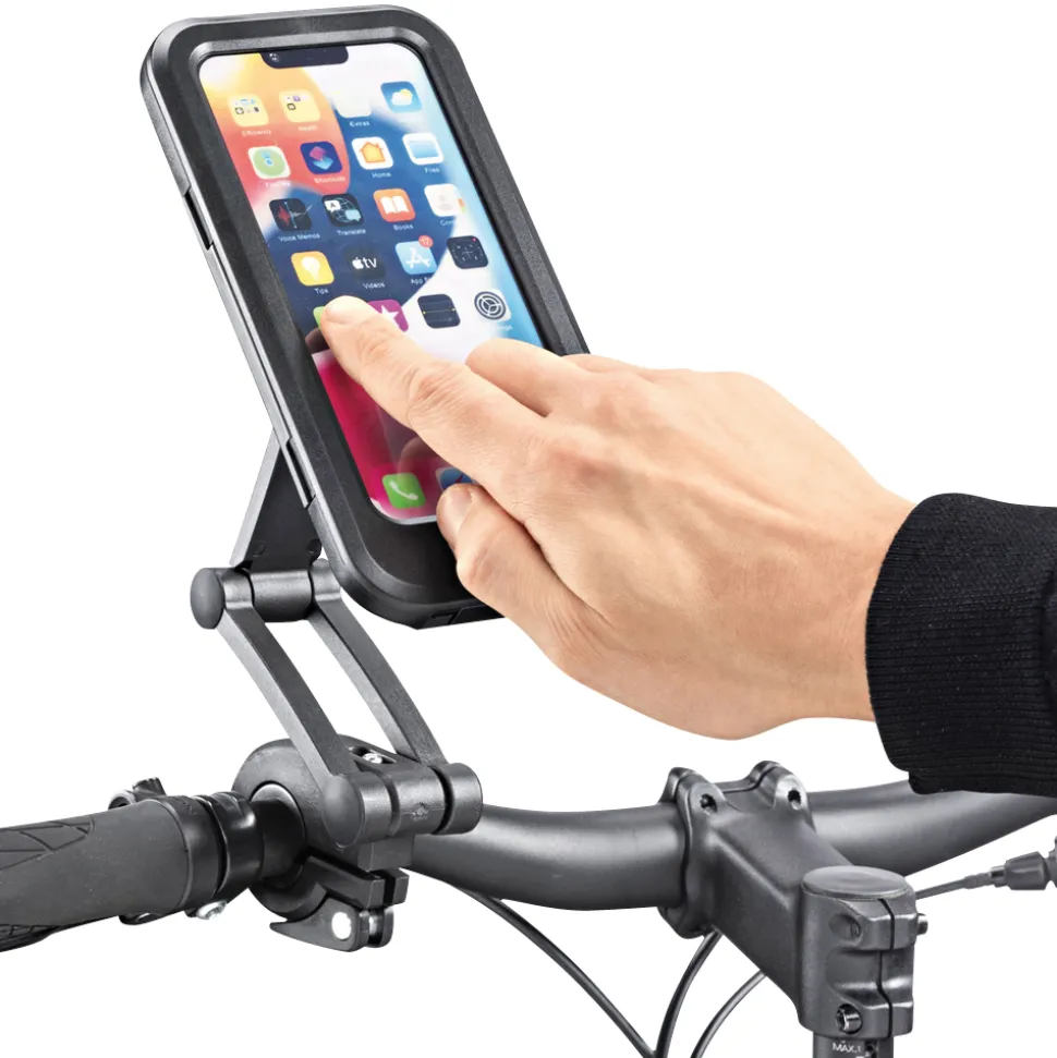 Hände am Lenker, Smartphone im Blick!