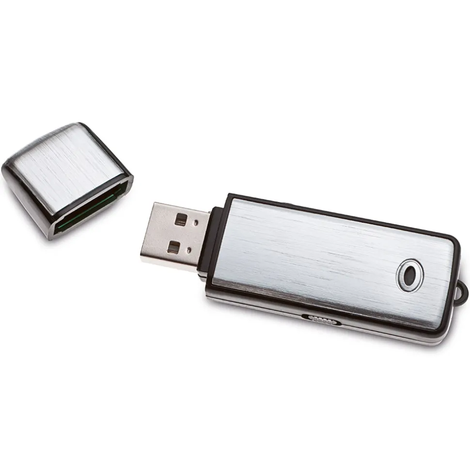 Im USB-Stick: das wohl kleinste und diskreteste Diktiergerät der Welt!