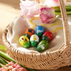 Miniatur Ostereier aus Echtholz für eine einzigartige Dekoration