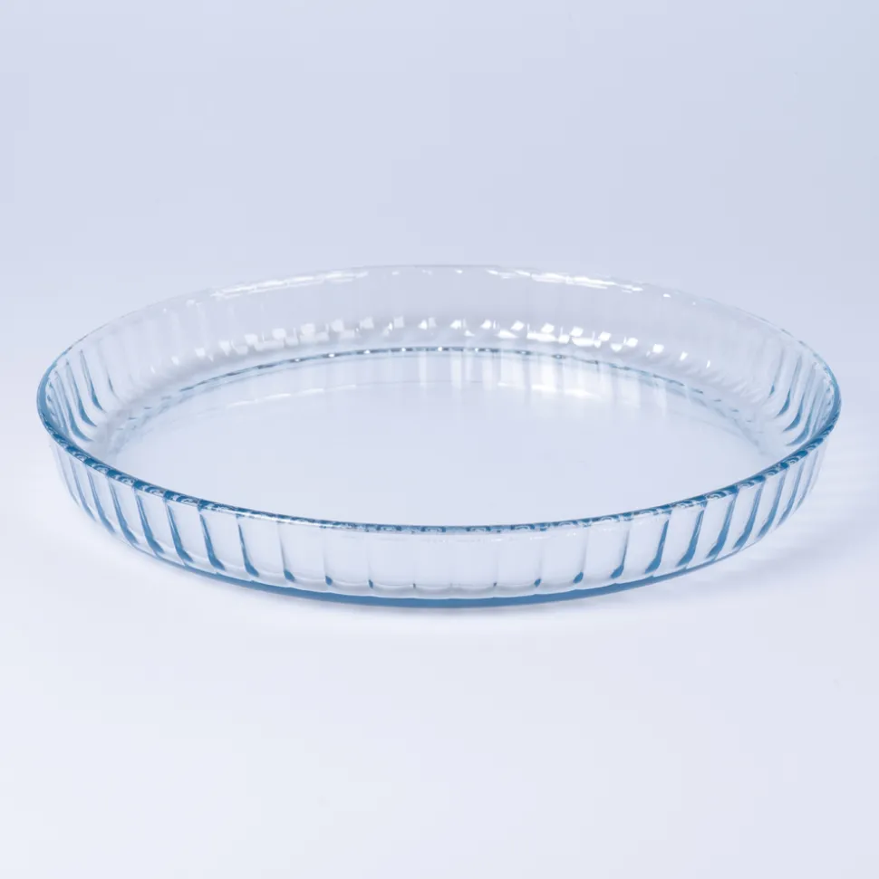 Mit der Glas-Backform stilvoll servieren