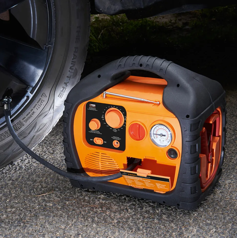 NEU: Mobile Power in allen Lebenslagen – jetzt mit 230 V-/400 W-Steckdose und Radio!