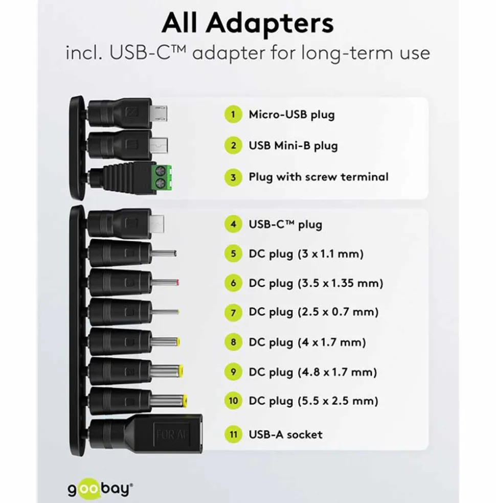Universal-Netzadapter 1,5A