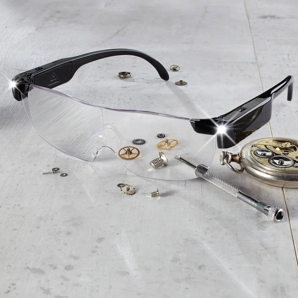 Weltneuheit: die einzige Vergrößerungsbrille mit 300 % Vergrößerung, Licht und Blaulichtfilter
