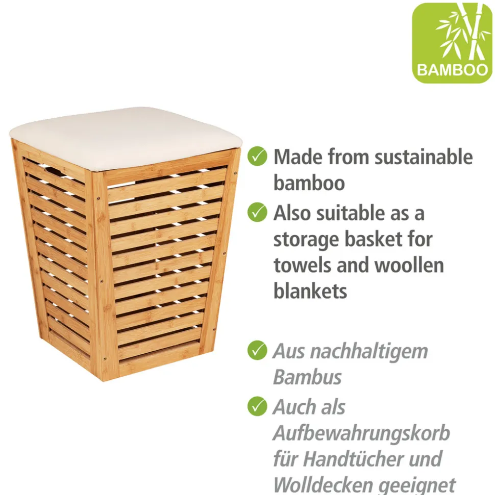Wäschetruhe mit Sitzpolster