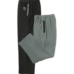 Zwei Wohlfühl-Hosen aus flauschigem Thermo-Fleece